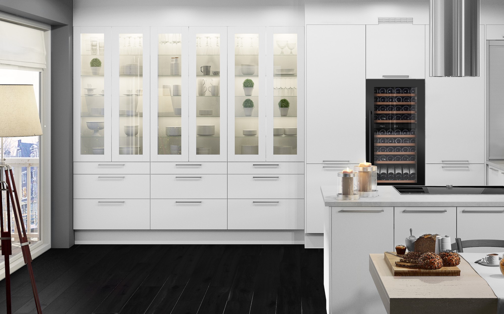 Pilnai integruojamas vyno šaldytuvas MQUVEE