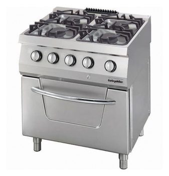 Dujinė 4-ių degiklių viryklė su  elektrine orkaite OZTI