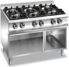 Dujinė viryklė su 6 degikliais MBM