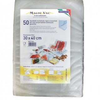 Vakuumavimo maišeliai MAGIC VAC, pusiau rifliuoti, įvairių išmatavimų