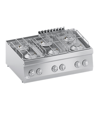 Dujinė viryklė su 6 degikliais ATA