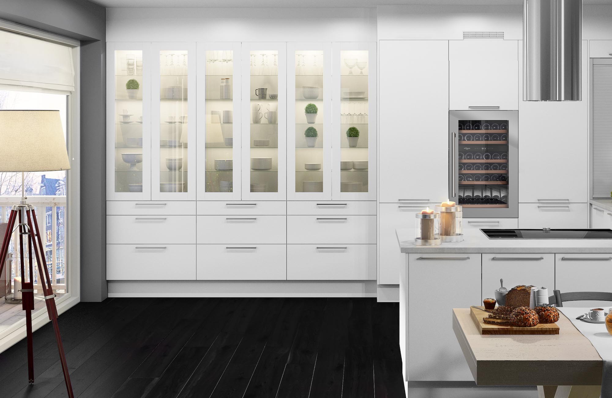 Pilnai integruojamas vyno šaldytuvas MQUVEE